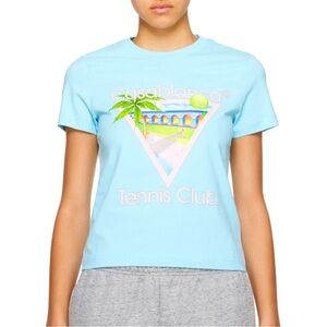 Casablanca Blue Tennis Icon T-Shirt